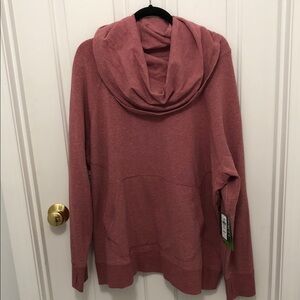 NWT L.L.Bean Women's Pullover Sweatshirt in Heathered Rose